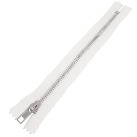 Fém cipzár zárt VT10-Fehér-20cm