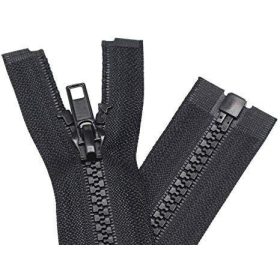 Műanyag cipzár GT10 bontható-Fekete-55cm