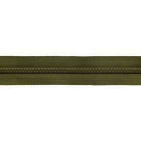 Vékony folyóméteres cipzár RT0 - Khakizöld