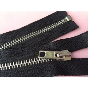 Fém cipzár bontható VT10-Fekete-45cm