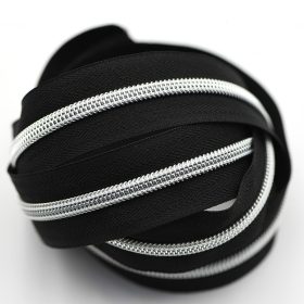 Folyóméteres cipzár ezüst-No5