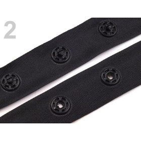 Patent szalag bodykapocs 18mm - Fekete