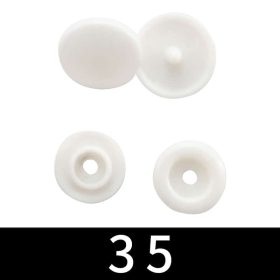 Műanyag patent 12,4mm (T5) - Fehér-10db