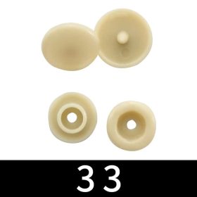 Műanyag patent 12,4mm (T5) - Homok-10db