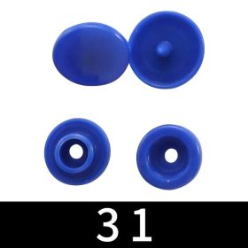 Műanyag patent 12,4mm (T5) - Királykék-10db