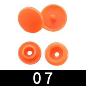 Műanyag patent 12,4mm (T5) - Narancs-10db