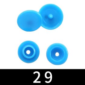 Műanyag patent 12,4mm (T5) - Vízkék-10db