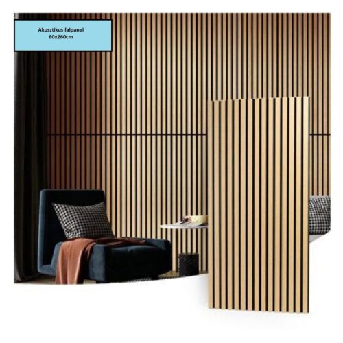 Akusztikus falpanel 60x260cm Fehér Tölgy W001