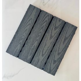   WPC dlaždica zacvakávacia 30x30 cm Kávová s textúrou dreva