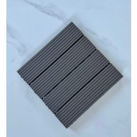 WPC dlaždica zacvakávacia 30×30 cm svetlosivá