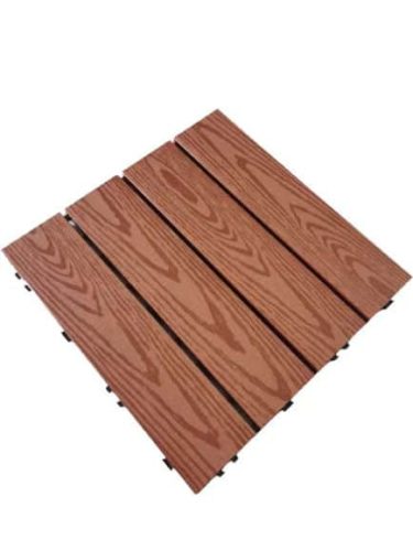 WPC járólap összeppatintható 30x30cm Vörös Barna Erezetes