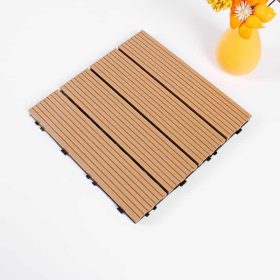 WPC dlaždica zacvakávacia 30×30 cm teak