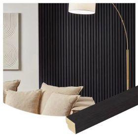 Akusztikus falpanel záróléc 2,7x260cm Fekete tölgy BO01