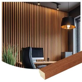 Akusztikus falpanel záróléc 2,7x260cm Vörösfenyő RE01