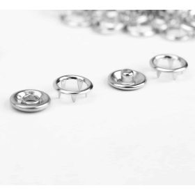 Baby patenty 9,5 mm, strieborné