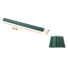   Uchytávky / koncovky na pásku na zamedzenie výhľadu Tmavozelené – 10 ks