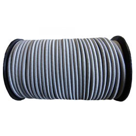 Gumové lano 8 mm sivé
