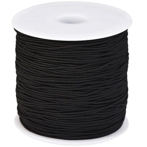 Kalapgumi 1mm Fekete 100m