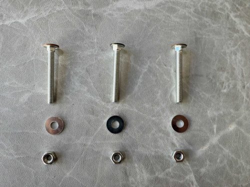 WPC kerítés kapupánt csavar 6x70mm vörösbarna