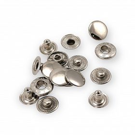 Patentky na rukavice 15 mm, nikel – 50 ks