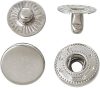 Patentky na rukavice 15 mm, nikel – 50 ks