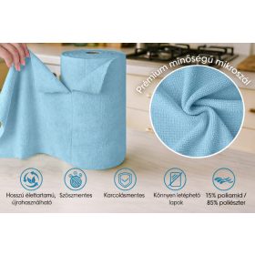 Mikroszálas törlőkendő tekercs - 50 db