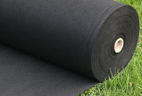Netkaná textília, čierna, 50 g/m², 100 m