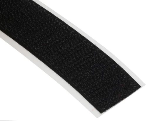 Öntapadós tépőzár 100mm hurkos oldal fekete (25m)