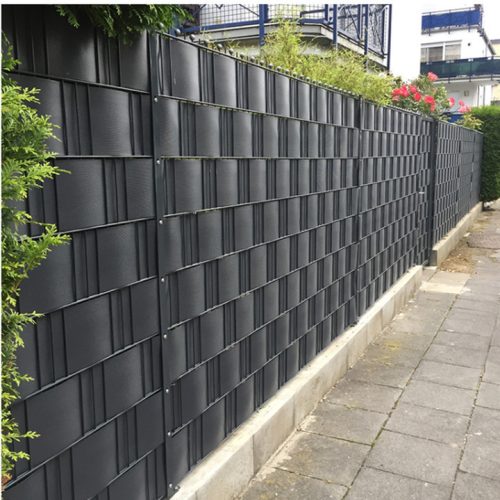 PVC páska na zamedzenie výhľadu / plotová páska Listový vzor – 35 m