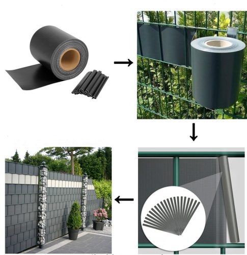 PVC páska proti vniknutiu / plotová páska tmavozelená - 35 m