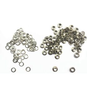 Mosadzný priechodkový krúžok 5 mm, nikel