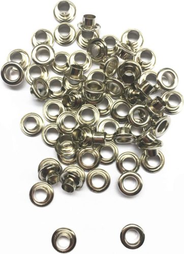 Mosadzný priechodkový krúžok 5 mm, nikel