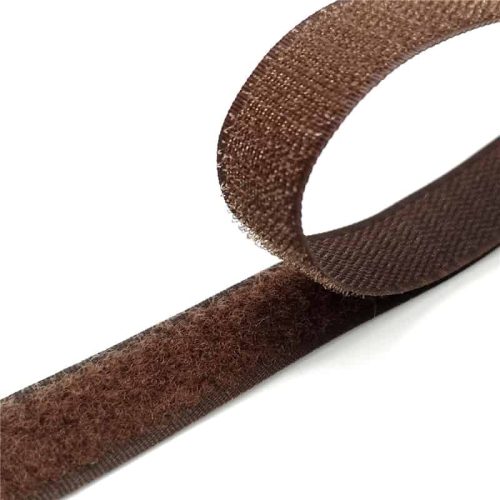 Varható tépőzár 20mm hurkos/bolyhos oldal Barna
