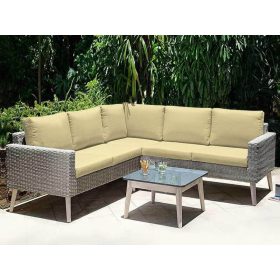 Kerti párna szövet vízálló Bézs