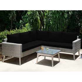 Kerti párna szövet vízálló Fekete