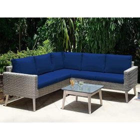 Kerti párna szövet vízálló Királykék