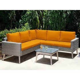 Kerti párna szövet vízálló Napsárga