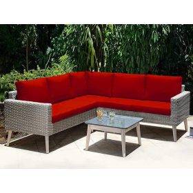 Kerti párna szövet vízálló Piros