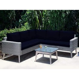 Kerti párna szövet vízálló Sötétkék