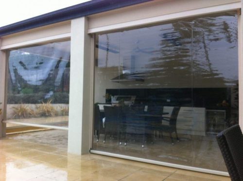 Priehľadná terasová plachta 0,8 mm – 180 cm