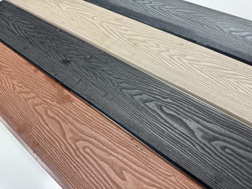 WPC kerítés famintás 14x185cm Sötétszürke